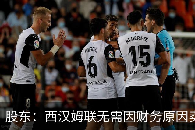 股东：西汉姆联无需因财务原因卖核心球员，要以最快速度重返英超
